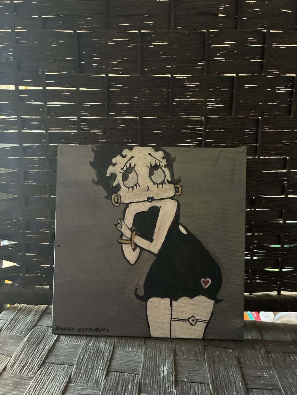 Betty Boop Original Acrylic Painting on Canvas by Alanna Hernandez
